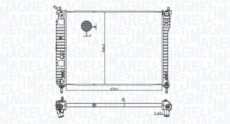 BM1798 Радіатор охолоджування MAGNETI MARELLI підбір по vin на Brocar