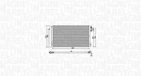 BC752 Конденсер кондиціонера MAGNETI MARELLI підбір по vin на Brocar