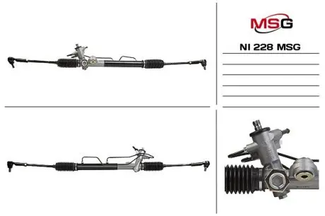 NI228 Рульова рейка з ГПК нова Nissan Almera Classic N17 06-12 MSG подбор по vin на Brocar