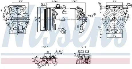 890897 Компресор кондиціонера First Fit NISSENS підбір по vin на Brocar
