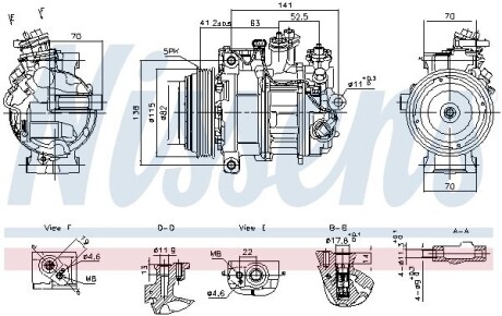 890919 Компресор кондиціонера First Fit NISSENS подбор по vin на Brocar