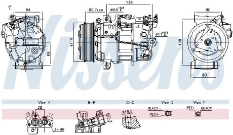 891042 Компресор кондиціонера First Fit NISSENS підбір по vin на Brocar