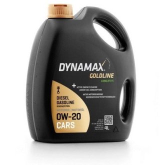 503304 Масло моторне DYNAMAX GOLDLINE LONGLIFE FE 0W20 (4L) DYNAMAX підбір по vin на Brocar