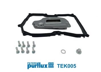 TEK005 Фільтр АКПП VW Golf V/VI/ Passat 1.6-2.0 FSI/TDI 03-12 (з прокладкою) PURFLUX підбір по vin на Brocar