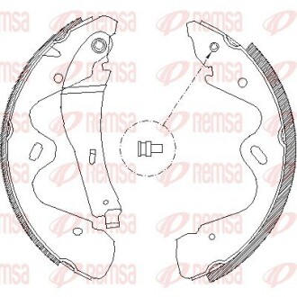418400 Колодки гальмівні барабанні (комплект 4 шт) REMSA підбір по vin на Brocar
