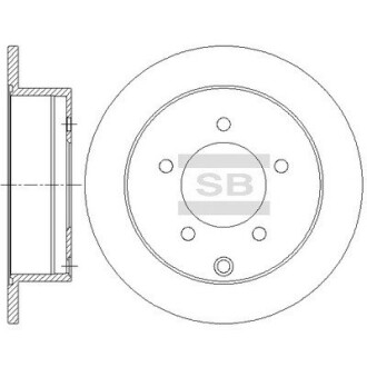 SD4333 Диск гальмівний Hi-Q (SANGSIN) підбір по vin на Brocar