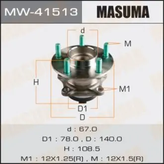 MW41513 Маточина колеса (MW-41513) MASUMA MASUMA підбір по vin на Brocar