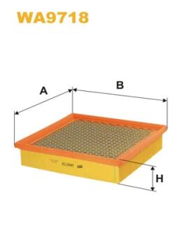 WA9718 Фільтр повітря WIX FILTERS підбір по vin на Brocar