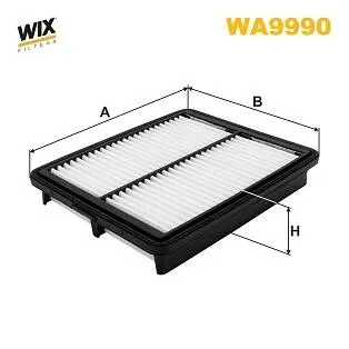 WA9990 Фільтр повітря WIX FILTERS підбір по vin на Brocar