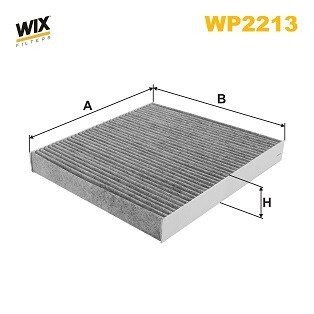 WP2213 Фільтр салону WIX FILTERS підбір по vin на Brocar