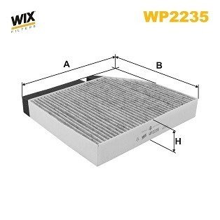 WP2235 Фільтр салону WIX FILTERS підбір по vin на Brocar