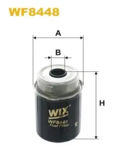 WF8448 Фільтр палива WIX FILTERS підбір по vin на Brocar