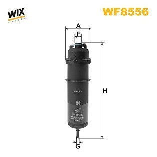 WF8556 Фільтр палива WIX FILTERS підбір по vin на Brocar