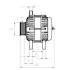 F032113763 Генератор (14В, 85А, новий) LAND ROVER 110/127, DISCOVERY I, RANGE ROVER I, RANGE ROVER II 3.5-4.3 09.83-03.02 CARGO підбір по vin на Brocar