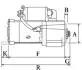 F032113964 Стартер (12В, 2,2кВт, новий) NISSAN NAVARA, NP300, PICK UP 2.5D 11.01- CARGO підбір по vin на Brocar