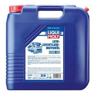 4743 Олива моторна LKW LeichtlaufMotoroil 10W-40, 20л. LIQUI MOLY подбор по vin на Brocar