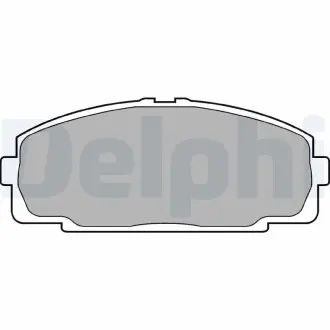 LP989 Гальмівні колодки, дискові DELPHI підбір по vin на Brocar