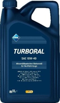 15F45B Олива моторна Turboral SAE 15W40 (5 Liter) ARAL підбір по vin на Brocar