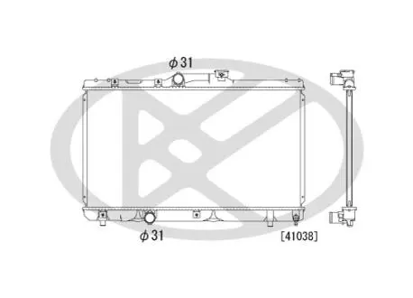 PL010285T Радіатор системи охолодження KOYO підбір по vin на Brocar