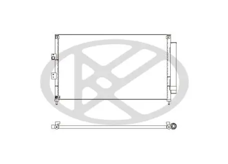 CD080595 Радіатор кондиціонера KOYO підбір по vin на Brocar