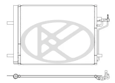 CD320991 Радіатор кондиціонера KOYO підбір по vin на Brocar