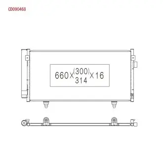 CD090468 Радіатор кондиціонера KOYO підбір по vin на Brocar
