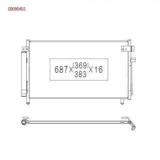 CD090453 Радіатор кондиціонера KOYO підбір по vin на Brocar