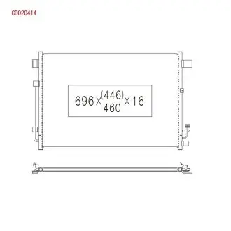 CD020414 Радіатор кондиціонера KOYO підбір по vin на Brocar