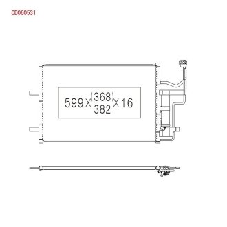 CD060531 Радиатор, охлаждения дивгателя KOYO підбір по vin на Brocar