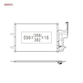 CD060531 Радиатор, охлаждения дивгателя KOYO подбор по vin на Brocar