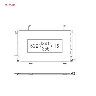 CD100470 Радіатор кондиціонера KOYO подбор по vin на Brocar