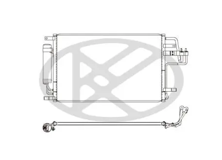 CD820581 Радіатор кондиціонера KOYO подбор по vin на Brocar