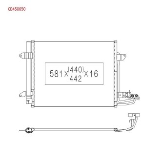 CD450650 Радіатор кондиціонера KOYO подбор по vin на Brocar