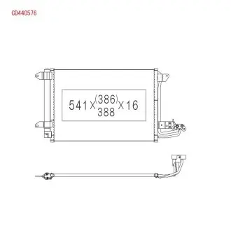 CD440576 Радіатор кондиціонера KOYO подбор по vin на Brocar