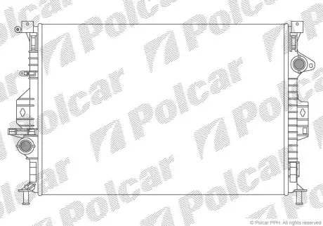 3219083X Радіатори охолодження POLCAR підбір по vin на Brocar