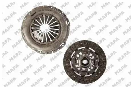 006240709 К-кт зчеплення 240mm VAG 1.9TDI 4motion 77kw 08-10/2.0TDI 103kw 07-10 MAPA підбір по vin на Brocar