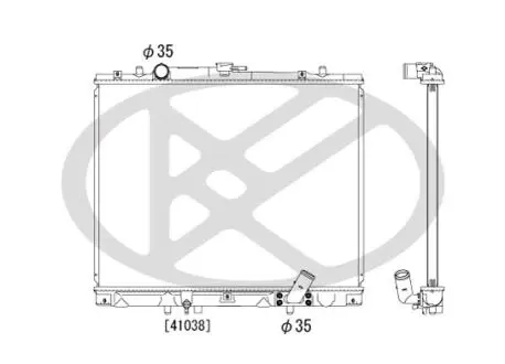 PL030696 Радіатор системи охолодження KOYO подбор по vin на Brocar