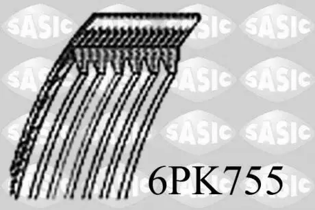 6PK755 Пас генератора SASIC підбір по vin на Brocar