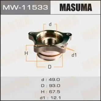 MW11533 Ступица колеса задн LAND CRUISER, LX570 / UZJ200L, URJ201L RH MASUMA подбор по vin на Brocar