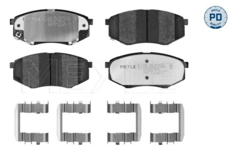 0252518718PD Комплект гальмівних колодок MEYLE подбор по vin на Brocar