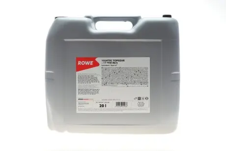 25002020099 Олива трансмісійна HIGHTEC TOPGEAR SAE 75W-90 S (20 L) ROWE подбор по vin на Brocar