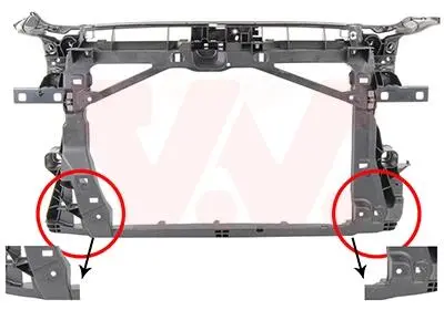 0336668 Панель передня AUDI A3 12 > 16 (вир-во Van Wezel) VAN WEZEL подбор по vin на Brocar