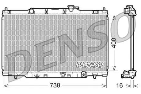 DRM40011 Радіатор DENSO підбір по vin на Brocar