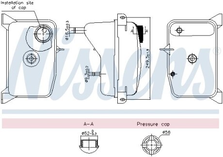 996353 Бачок компенсаційний NISSENS підбір по vin на Brocar