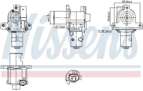 98183 Клапан рециркуляції NISSENS подбор по vin на Brocar