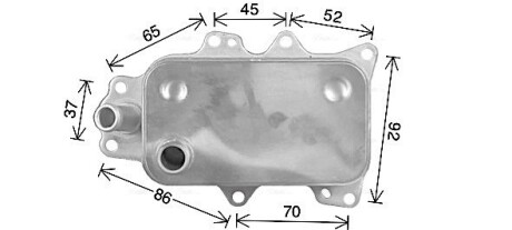 FD3684 Охолоджувач оливи AVA COOLING підбір по vin на Brocar