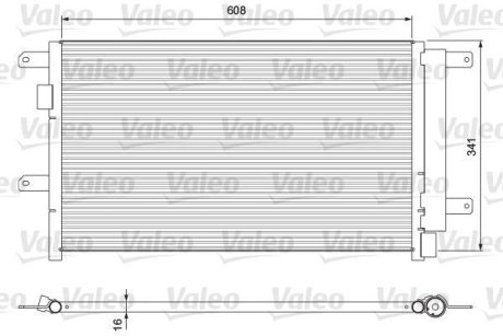 815089 Конденсатор, кондиционер VALEO підбір по vin на Brocar