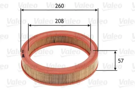 585686 Воздушный фильтр VALEO підбір по vin на Brocar