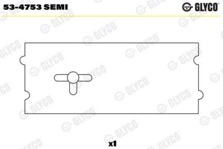 534753SEMI Втулки розподілвалу GLYCO підбір по vin на Brocar