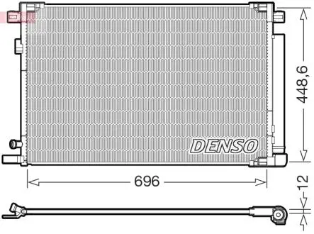 DCN50128 Конденсатор, система кондиціонування повітря DENSO підбір по vin на Brocar